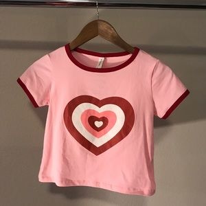 Zaful - Heart Crop Top (Powerpuff girl Vibes)